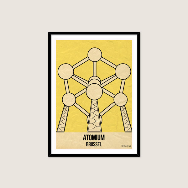 Atomium Poster by Steffiegraph